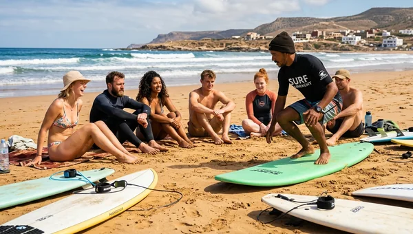 Anza Beach & Point surf spot in Morocco