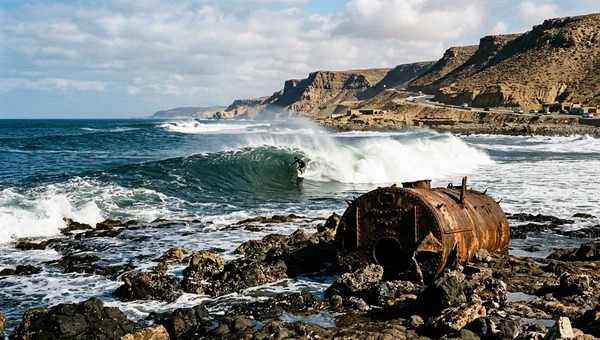 Boilers surf spot in Morocco