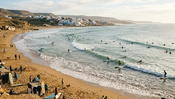Panoramas surf spot in Morocco